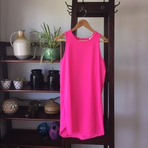 Hot pink dress